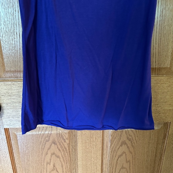 Loop 18 Royal Blue T-Shirt Knit Top with Shoulder Bling.  Size 13/15. - Picture 5 of 5